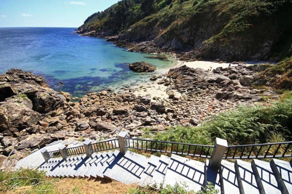 Апартаменты Piso A Capela Con Vistas Al Mar Финистерре Экстерьер фото