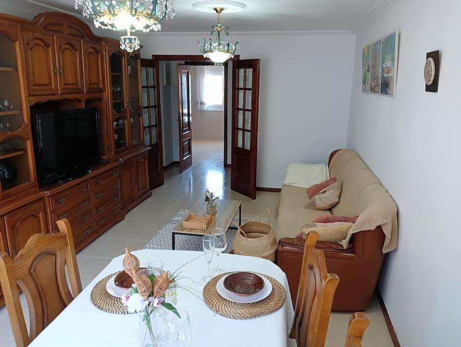 Апартаменты Piso A Capela Con Vistas Al Mar Финистерре Экстерьер фото